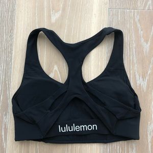 Lululemon Racerback Sports Bra Size 6 Black